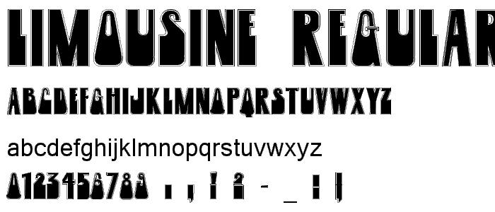 Limousine Regular font